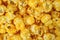 Close view cheese flavored popcorn