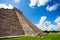 Close view of Chichen Itza monument in Mexico