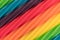 Close view of colorful spiral licorice sticks