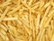 Close view crunchy shoestring potatoes