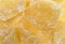 Close view crystallized ginger slices