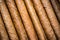 Close view on cuban hand rolled cigars