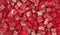 Close view diced beets