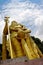 Close view of Golden Statue Lord Murugan in Batu Caves