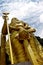Close view of Golden Statue Lord Murugan in Batu Caves