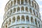 Close view on leaning tower of Pisa