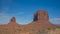 Close view of merrick butte at monument valley