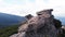 Close view of mountain boulders.