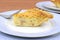 Close view quiche lorraine