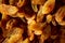 Close view of raisins texture. Use for healthy food concept. Dried grapes background