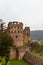 Close view of the ruins of the Heidelberg castle in Germany