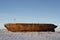 Close view of the shipwreck remains of the Maud, Cambridge Bay Nunavut