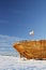 Close view of the shipwreck remains of the Maud, Cambridge Bay Nunavut