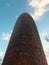 Close view of Torre Agbar, Barcelona, Spain