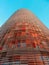 Close view of Torre Agbar, Barcelona, Spain