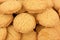 Close view of vanilla wafer cookies
