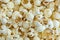 Close view of white cheddar cheese popcorn