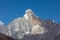 Close view of the Yaomei Peak of the Siguniang Four Sisters Mountain in Sichuan, China