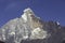 Close view of the Yaomei Peak of the Siguniang Four Sisters Mountain in Sichuan, China