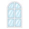 Close window frame icon, cartoon style