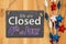 We are closed 4th of July chalkboard sign