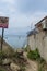 Closed abandoned beach in Crimea