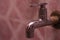 Closed bathroom tap to prevent wastage of water