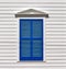 Closed Blue Shutters