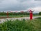 Closed Boom Gate or Boom Barrier in the Countryside