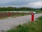 Closed Boom Gate or Boom Barrier in the Countryside