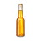 Closed bottle of cold beer, sketch style vector illustration