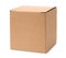 Closed brown cardboard box