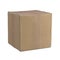Closed Brown Cardboard Box with Paper Adhesive Tape.