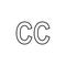 closed captioning sign icon. Element of navigation sign icon. Thin line icon for website design and development, app development.