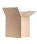 Closed cardboard box taped up and isolated