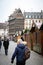 Closed Christmas Market after terrorist attacks in Strasbourg -