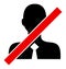 Closed Clerk - Raster Icon Illustration