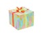 Closed color gift box