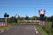 Closed crossway at railways at tweede tochtweg in Nieuwerkerk