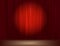 Closed curtains in theatre. Vector