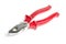 Closed flat-nose metal pliers