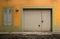 Closed garage door