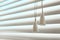 Closed horizontal window blinds