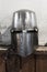 Closed iron helmet of crusader knight armor
