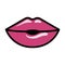 Closed lips avatar character