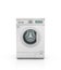 Closed modern washing machine in white color