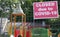 Closed playpark due to Coronavirus COVID-19 Northern Ireland