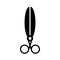 Closed scissors