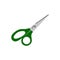 Closed Scissors in Doodle style. A school tool for cutting and creativity. A simple drawing is drawn by hand. Isolated