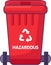 Closed Transportable Hazardous Waste Container